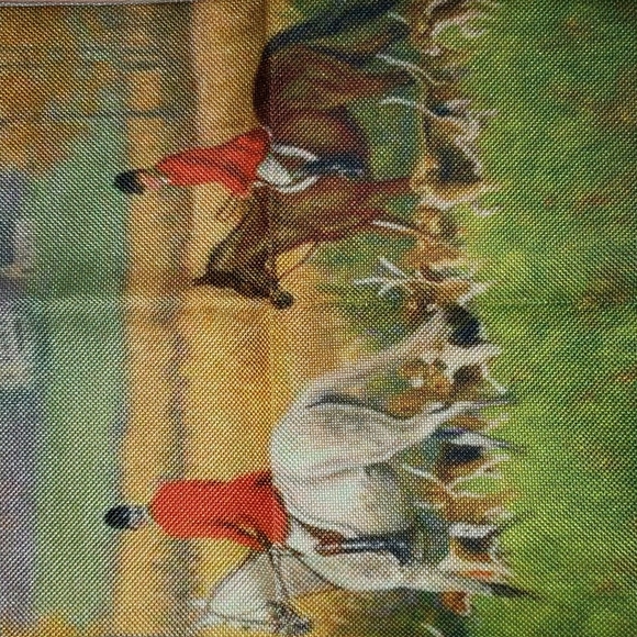 Fox Hunting Horse Pillow Cover Jump Horse English Saddle Hound Beagle England - Picture 5 of 13